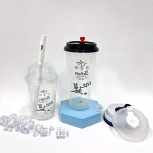 vasos de plástico transparente personalizados