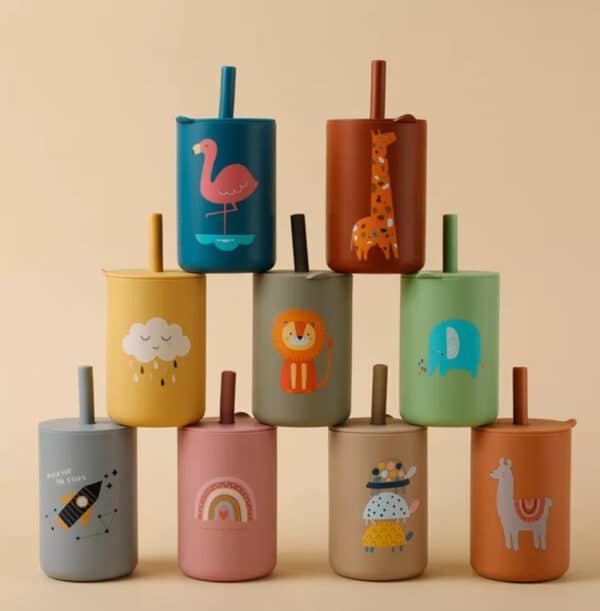 personalized straw cups for toddlers