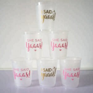 vasos plasticos boda personalizados