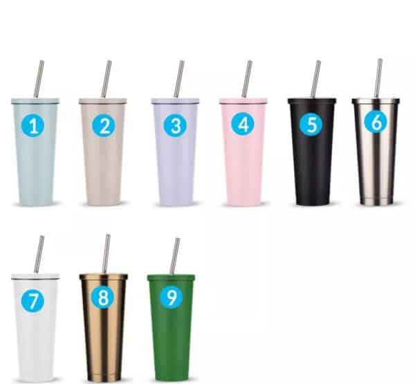 plastic cups with lids and straws personalized