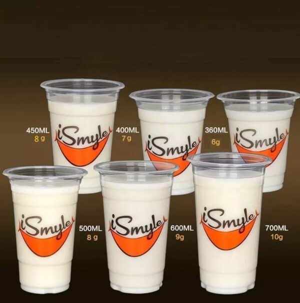 plastic cups with logo printed
