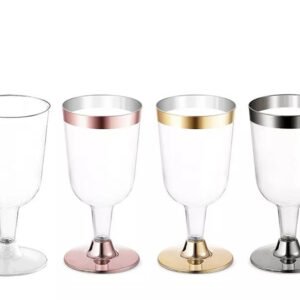 copas de vino desechables de plástico