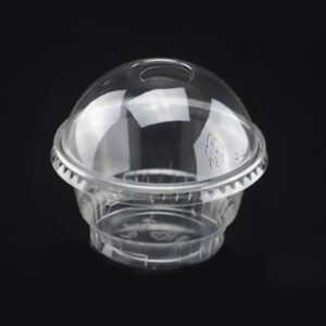 vasos de helado de plástico con tapas