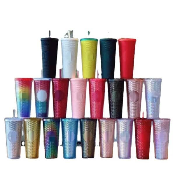 plastic iced coffee cups with lids