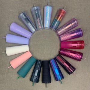 tazas de plástico para café helado con tapas