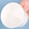 white paper ice cream cups