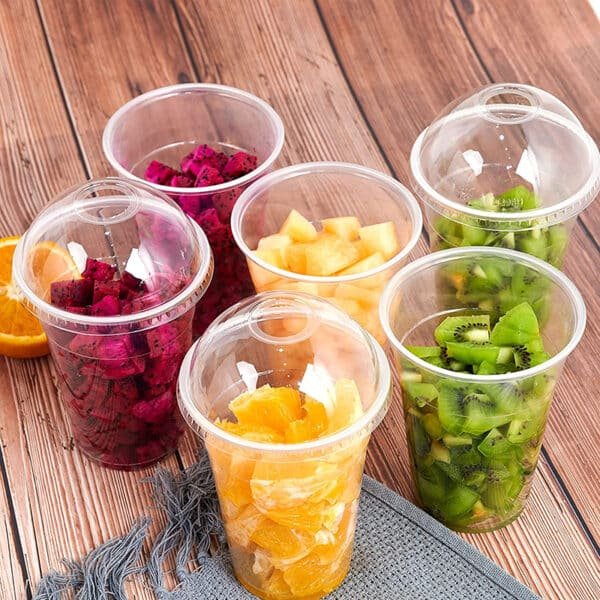 wholesale plastic cups with lids and straws