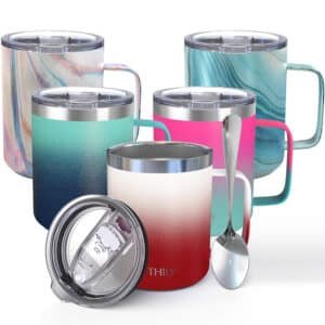 12 oz insulated coffee mug with handle