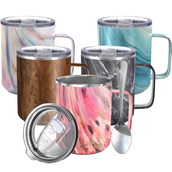 12 oz insulated coffee mug with handle