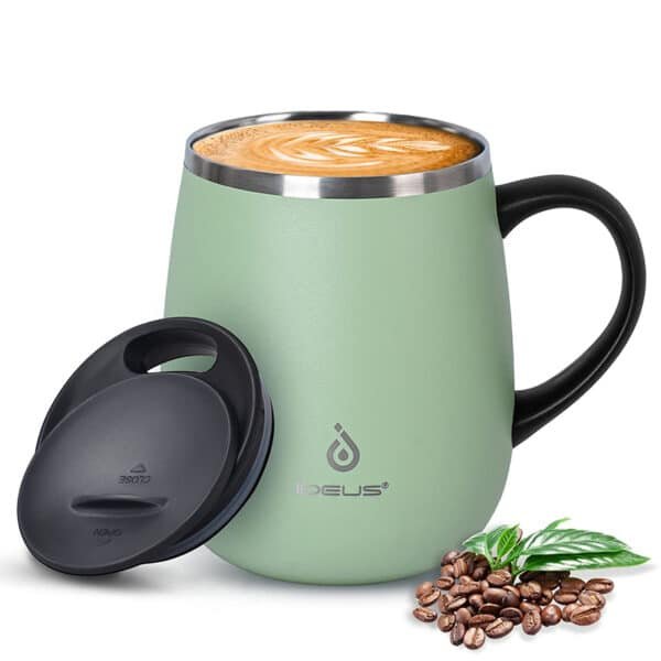 16 oz insulated coffee mug with handle