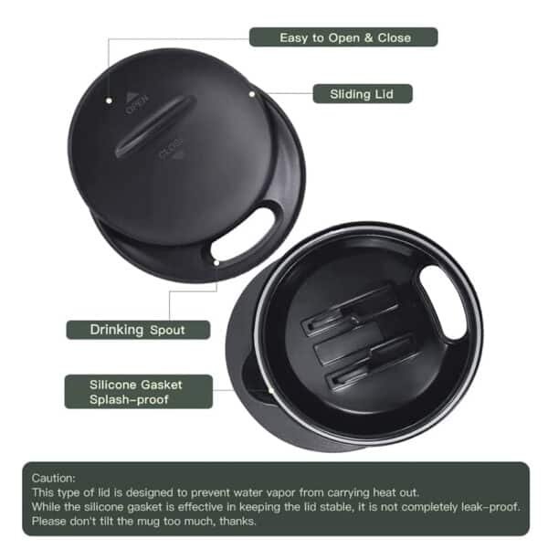 16 oz insulated coffee mug with handle