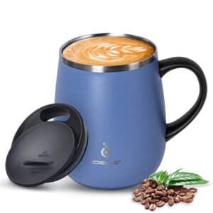 16 oz insulated coffee mug with handle