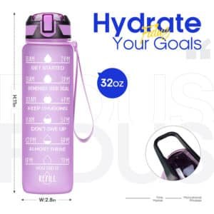32 oz water bottle with straw