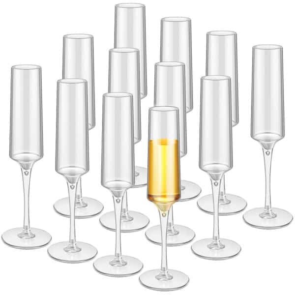 acrylic champagne flutes