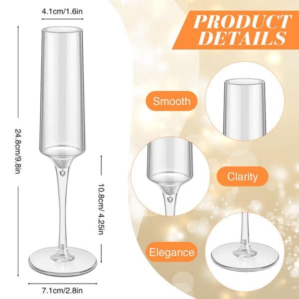 acrylic champagne flutes