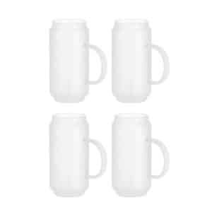 blank glass mugs