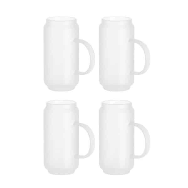 blank glass mugs