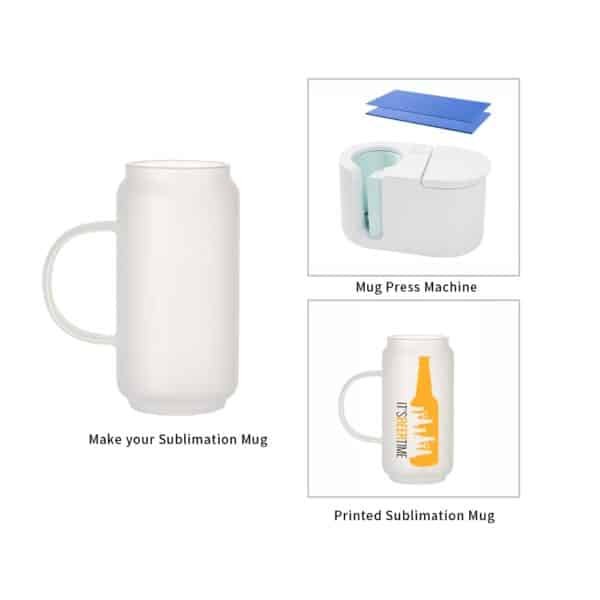blank glass mugs
