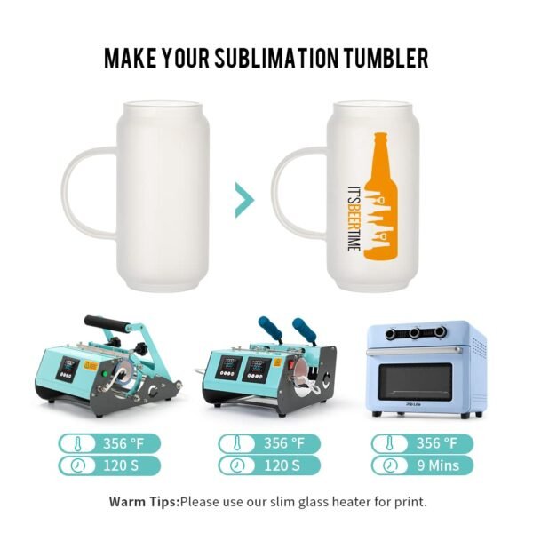 blank glass mugs