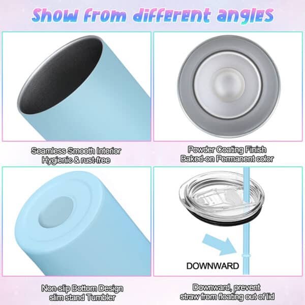 blank skinny tumblers