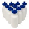 blank white water bottles