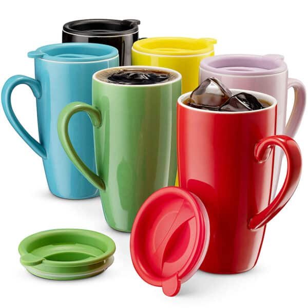 ceramic mugs with lids wholesale