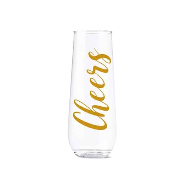 champagne glasses logo