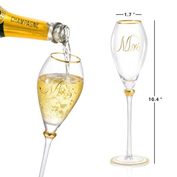 champagne glasses wedding gift