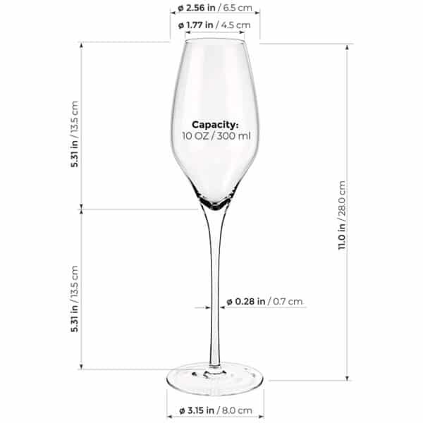 champagne tulip glass