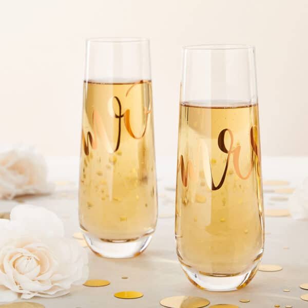 cheap personalized champagne flutes