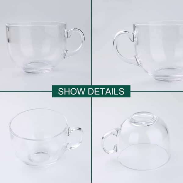 clear glass coffee mugs