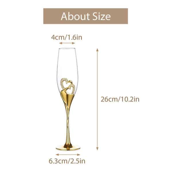crystal wedding champagne flutes