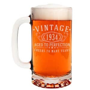 vintage glass beer mugs