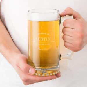 custom beer mugs groomsmen