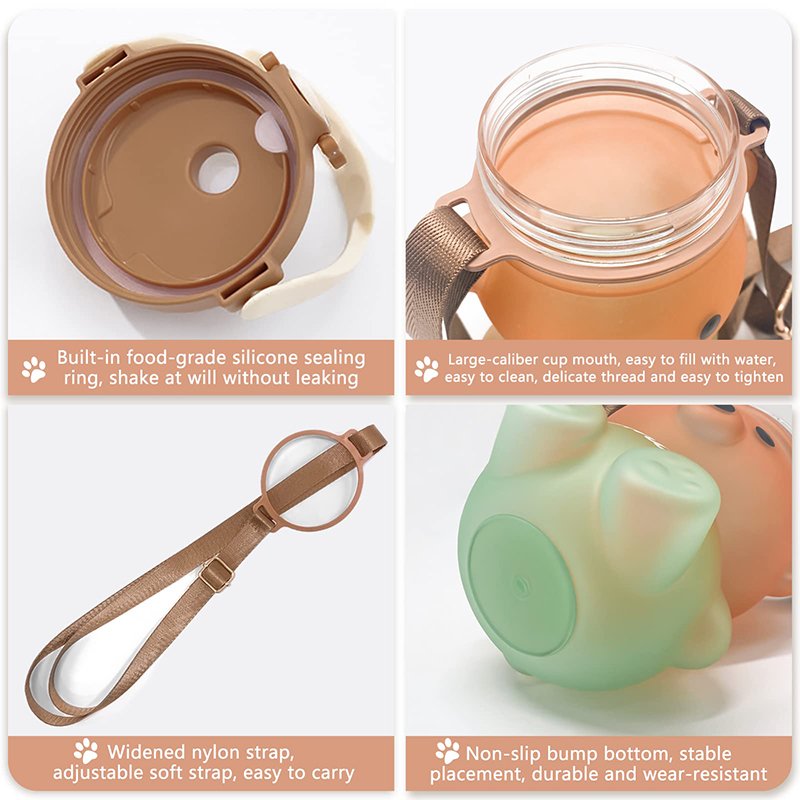 cute water bottles with straw