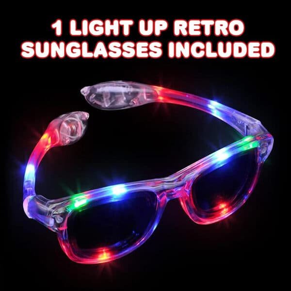 flashing light sunglasses