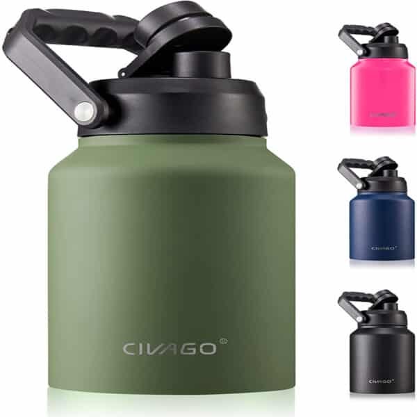large metal water bottles