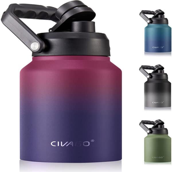 large metal water bottles