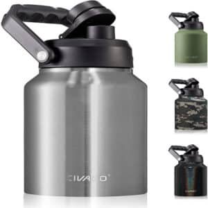 large metal water bottles