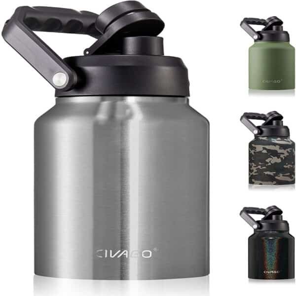 large metal water bottles