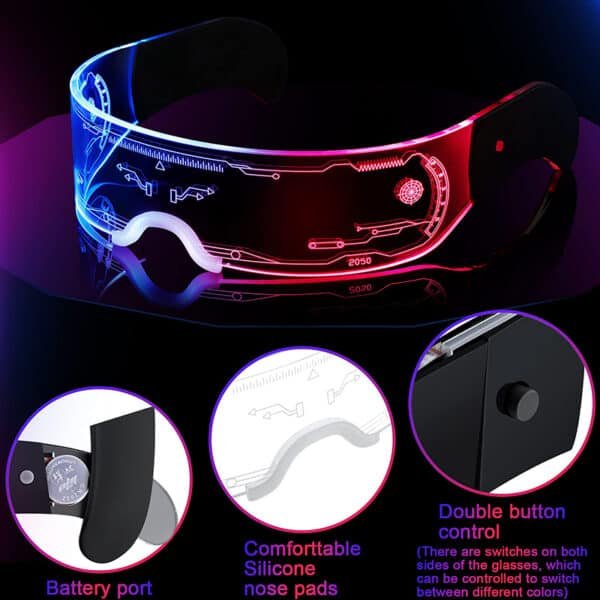 led luminous sunglasses