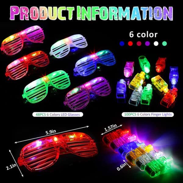 light up sunglasses bulk