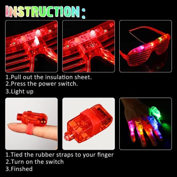 light up sunglasses bulk