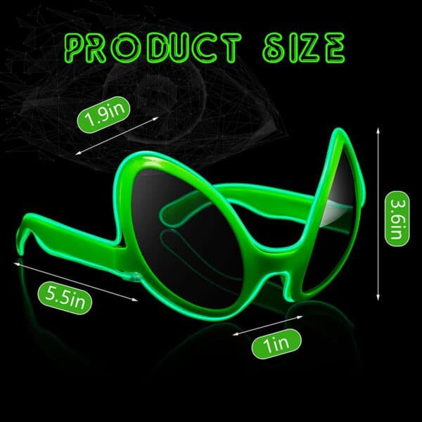 luminous green sunglasses