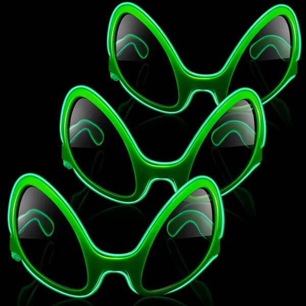 luminous green sunglasses