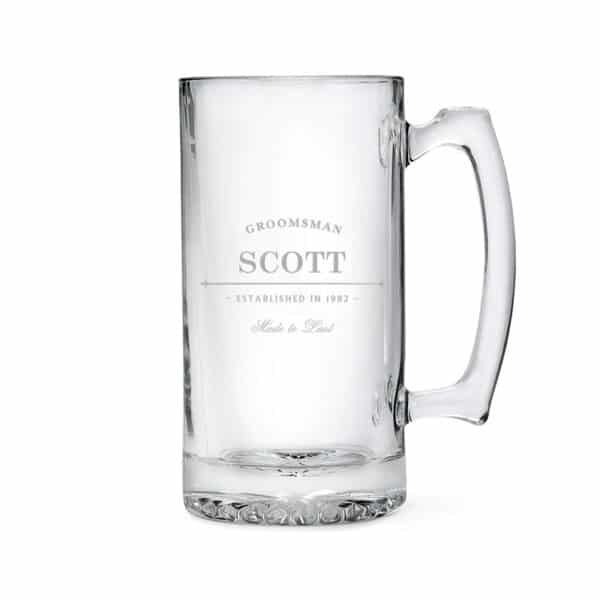 personalized beer mugs for wedding