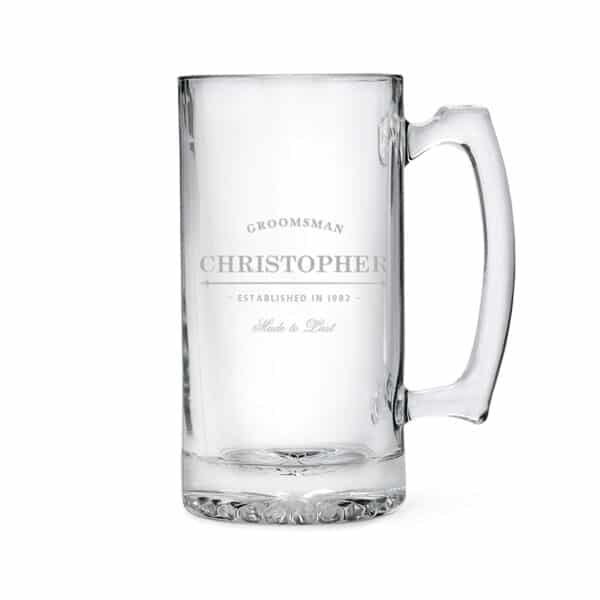 personalized beer mugs for wedding