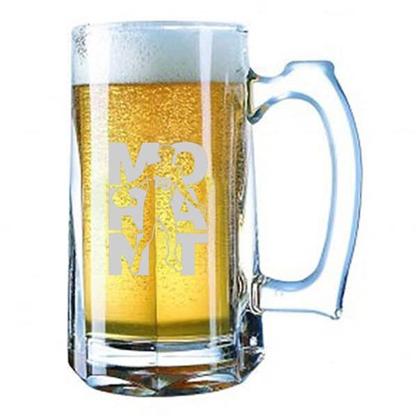 personalized glass beer mugs