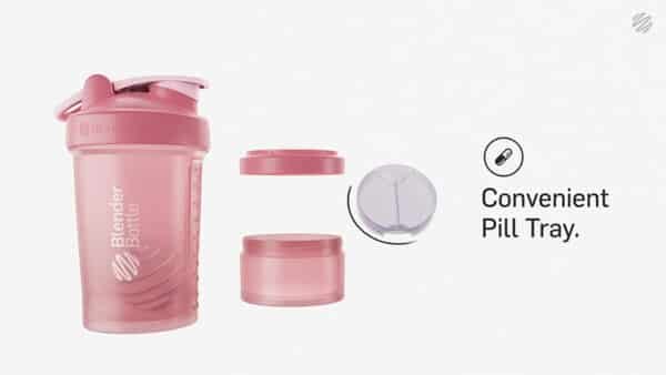 pink shaker bottle