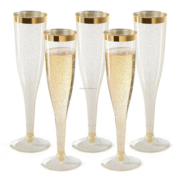 plastic champagne flutes